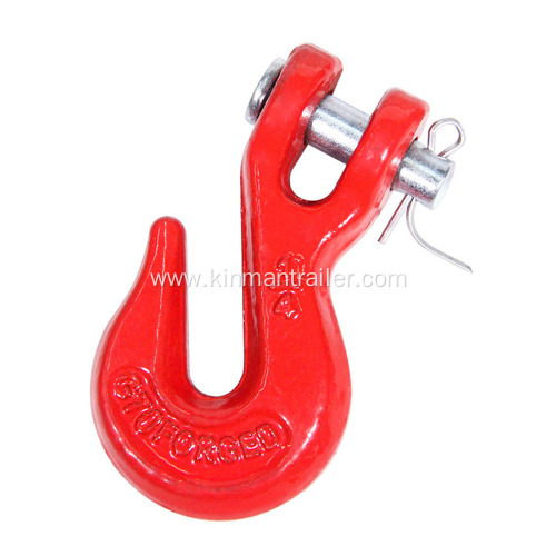 red painting 1/4inch G70 forged chain clevis grab hook